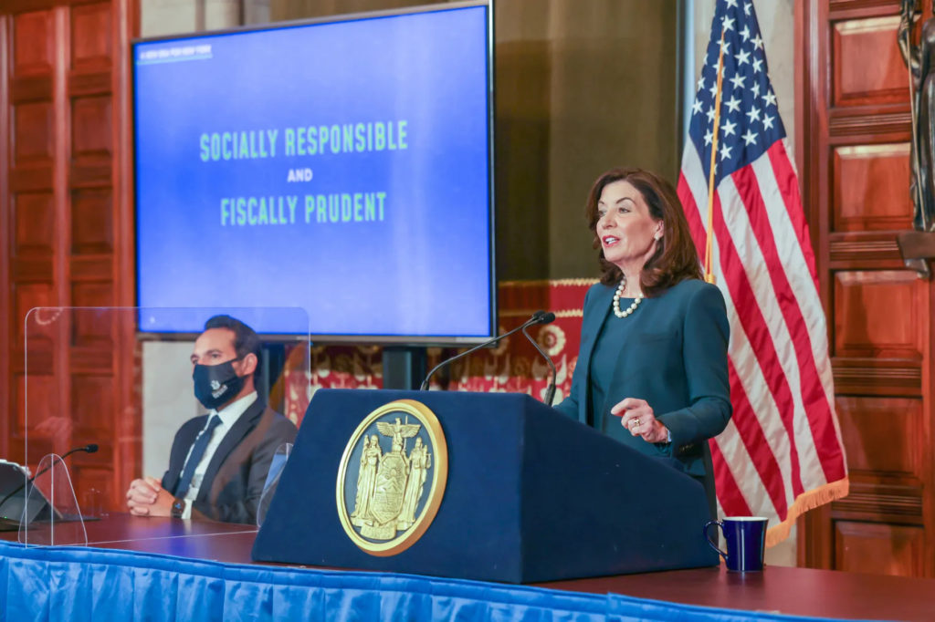 Hochul Wants to Save for a Rainy Day. Lawmakers Say It’s Already Pouring.